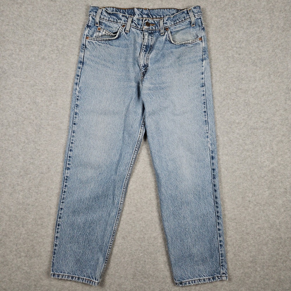Vintage Levis 550 Men's 34x30 Blue Denim Jeans Relaxed Orange Tab (Fits 32x30)